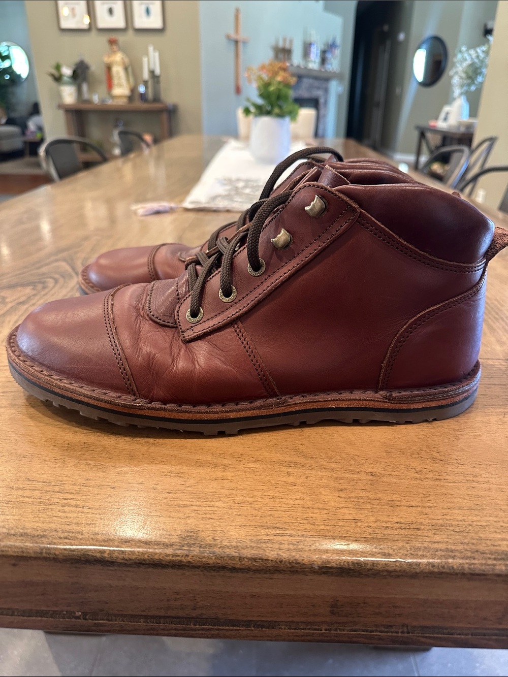 Jim green barefoot African Ranger US 12.5 walnut veg-tan - Picture 5 of 12